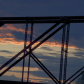 Sunset thro bridge